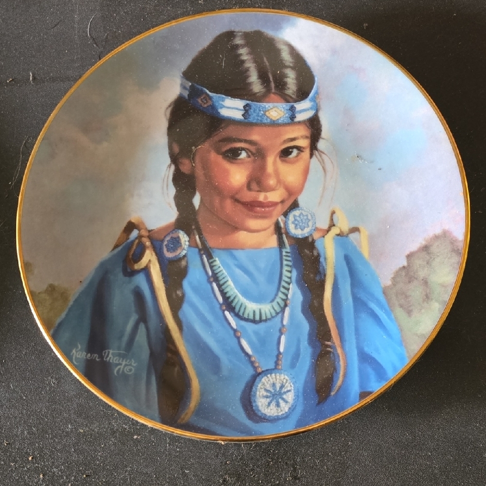 Adidas Decorative Plate with Blue Accents